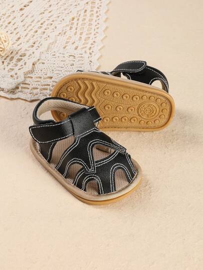 1 Pair Toddler Boys' Breathable Casual Sandals, Versatile For Indoor & Outdoor Wear, Spring/Autumn