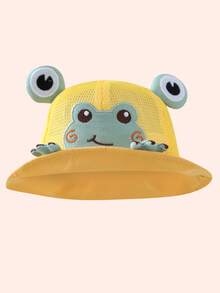 1pc Toddler's Cute Frog Printed Sun Hat, Versatile For Spring/Summer Wear - Multicolor - View 37