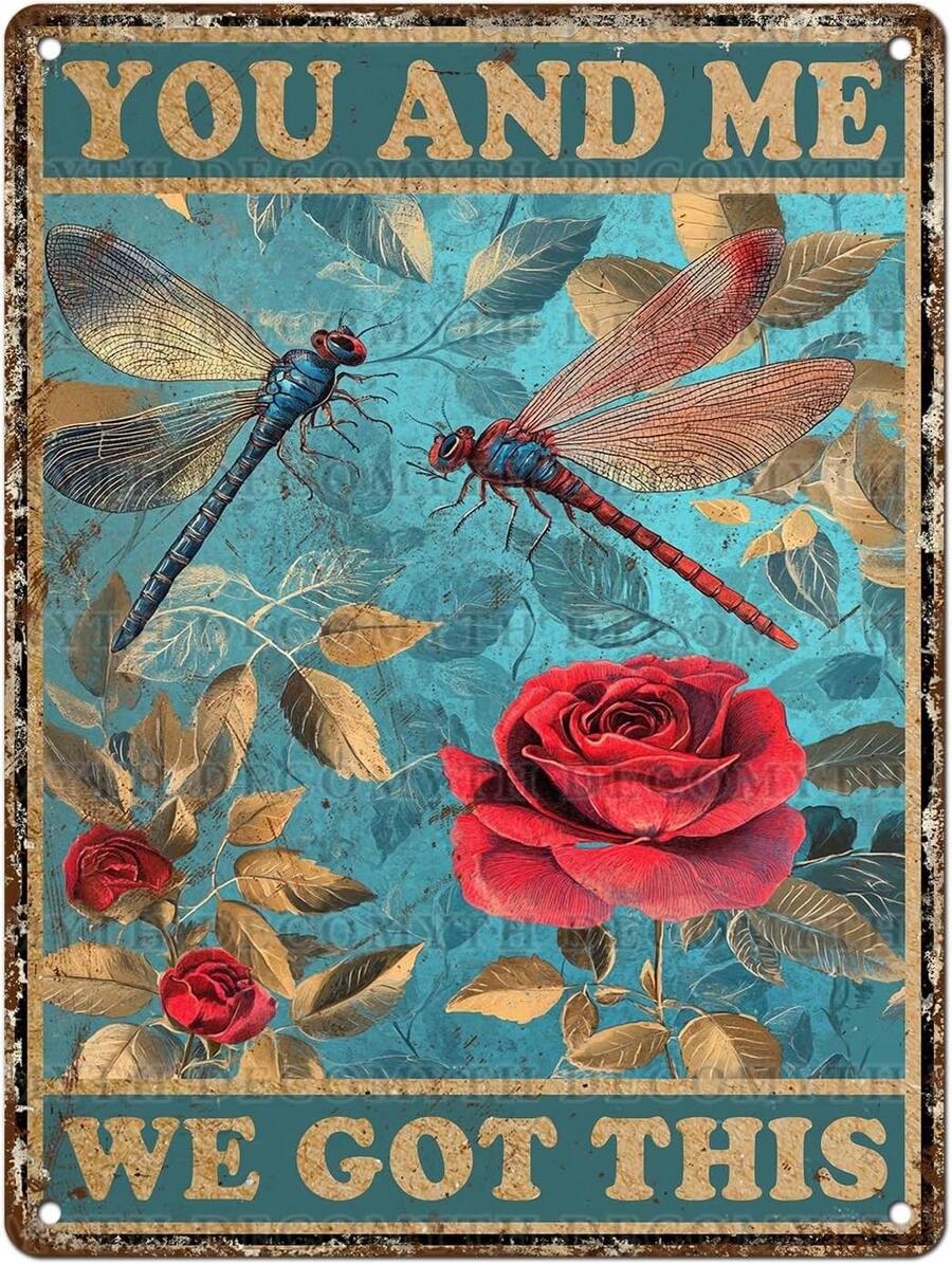 Fly Wall Decor Metal Tin Sign Vintage Tin Sign Hippie Fairy Dragonfly Poster Retro Wall Art Home Bedroom Living Room 12 * 8inchFor Home, Cafe, Bar, Garden - No Electricity Needed, Durable Metal Art, Front Door Decor, Cafe Decoration, | Multipurpose Home, Bar, Office, Garage | Pre-Drilled Weatherproof Metal Sign, Great Idea - 8x12 Inches Birthday Gifts Graduation--Vintage Metal Tin Sign, Retro Advertisement Wall Art Garage, Retro, Garage Decor, Room Decor, Man Cave, Idea, --Vintage Metal Tin Sign, Retro Advertisement Wall Art Garage, Man Cave, Bar & Kitchen Wall Decor, Retro, Garage Decor, Room Decor, Man Cave, Idea, Vintage Poster, Retro Sign, Metal Poster, Farmhouse--Tin Sign, Metal Wall Decor, Vintage Metal Sign, Retro Tin Sign, Funny Metal Sign, Bar Decor, Garage Sign, Metal Plaque, Kitchen Sign, Man Cave Deco, - 蜻蜓5 - 查看 1