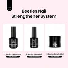 Beetles Rubber Base Gel Nail Polish, 6 Colors Nude Gel Polish Pink Peach Neutral Sheer French Tips Base Colors - 6色底膠 Sheer Bliss - 查看 8