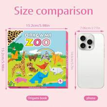 1 Set Of Origami Paper Cuttings Books, Including Folding Paper And Instructions, To Release Children's Creativity, Cultivate Children's Hands-On Ability, Birthday Gifts - Multicolor - View 4