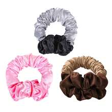 无需加热的卷发发圈，棕色缎面免加热卷发器，可睡眠时佩戴，柔软舒适的睡眠发圈，懒人卷发器，无需加热即可打造长卷发，时尚百搭，适合户外和运动，母亲节礼物，送给妈妈的礼物，缎面耐用发饰 - 彩色 - 查看 26