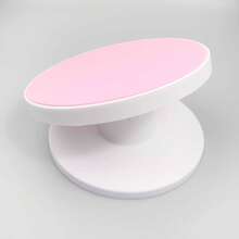 Base Giratoria para Pasteles Inclinable de Plástico de Grado Alimenticio de 10 Pulgadas, Plato Giratorio Desmontable Antideslizante y Ligero para Repostería, Herramienta para Decoración de Pasteles para Uso Doméstico y Principiantes - Ver 8