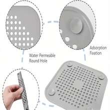 4pcs Silicone Drain Cover, Bathroom & Kitchen Anti-Clogging Drain Strainer With Suction Cup - 4pc - View 4