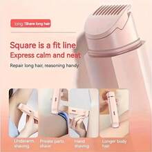 DEBARK 2026 Women's Double-Head Bikini Trimmer, USB Charging Waterproof Painless Electric Razor, Perfect 2-In-1 Body Hair Shaver! Enjoy A Silky Smooth Skin Experience! - 粉色 - 查看 5