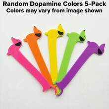 1个/5个装腊肠犬造型书签，适合送给爱书人士的礼物 - 彩色 - 查看 8