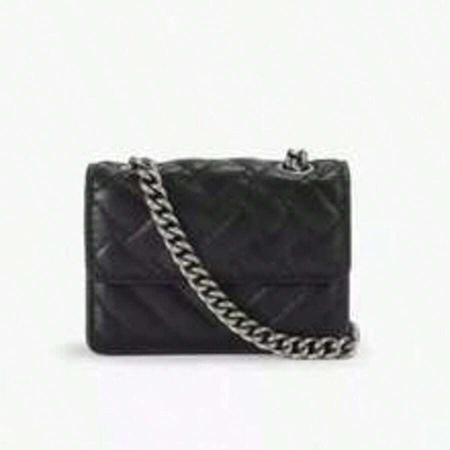 Kurt 1 Geiger 2026New Mini Crossbody Bag, Shiny And Versatile Chain Single-Shoulder French Genuine Version, Crossbody Bag, Single-Shoulder Bag.Suitable For Use In Winter. Suitable As A Gift To Give To Others.Crossbody Bags For Women.Christmas Gifts.Gifts For Women.Purses And Bags Women.Bolsas Elegantes Para Mujer.Carteras.Christmas Gift,Christmas Gift For Girlfriend, - 黑色 - 查看 1