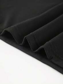 iseta Vintage Lavada de 230 g/m² para Mujer |   Camiseta de manga corta con cuello redondo, suave y agradable al tacto, con diseño retro de collage de periódicos y letras - Top casual de ver - Negro - Ver 6