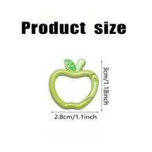 10 chiếc móc khóa hình chữ O bằng kim loại thích hợp cho đồ trang sức tự làm, móc chìa khóa tròn có thể mở, kẹp carabiner, dây xích chó - Nhiều màu - Xem 12