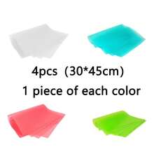 4/6/8pcs Refrigerator Mats, Cabinet Mats, Anti-Moisture, Waterproof, Anti-Oil, Anti-Slip | Whole House Storage Miracle, Refrigerator Anti-Moisture Mats, Waterproof, Anti-Dust, Anti-Slip, Thickened Household Trimmable Refrigerator Top Dust Cover Protective Mat - White Powder, Blue-green Flakes - View 22