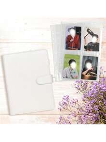 25页100口袋6孔A5活页夹卡套，2.5x3.5英寸照片卡套，双面4口袋页面保护套，超透明交易卡套 - 彩色 - 查看 4