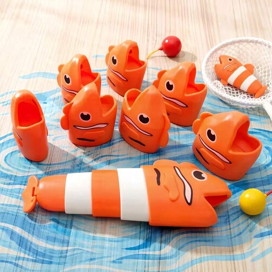 Fishing Toy, Telescopic Fish Toy, Competition Game, Educational Puzzle Tabletop Game Toy For Boys And Girls - Green - View 1