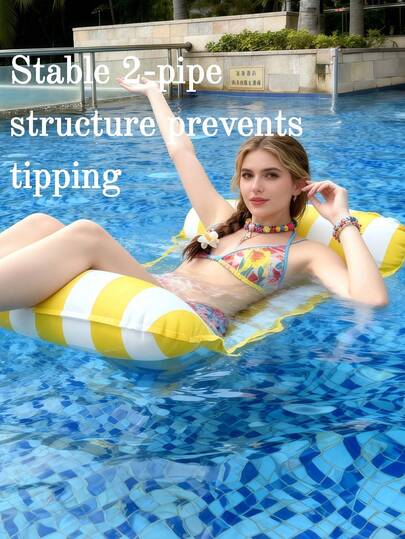 1 ชิ้น เก้าอี้ลอยน้ำเป่าลม, ลายทางผลไม้และสัตว์, อุปกรณ์เสริมสำหรับปาร์ตี้ริมสระน้ำและชายหาดสำหรับผู้ใหญ่, ของขวัญฤดูร้อนที่สมบูรณ์แบบ, แพยางลอยน้ำสำหรับผู้ใหญ่สำหรับวันหยุดพักผ่อนและความสนุกสนาน