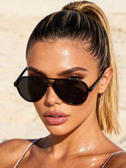 1pc Women Personalized Classic Vintage Delicate Ins Style Graceful Design And Expressiveness Fashion Glasses For Street-Photography Musical Festival Outdoor Casual Activities Driving Fishing Decoration