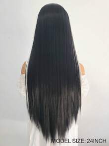 粉色挑染假发 棕色长款柔顺直发蕾丝前假发 合成蕾丝假发 自然发际线 日常佩戴 Cosplay假发 - 彩色 - 查看 9