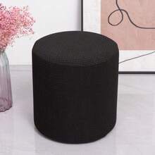 Round Ottoman Slipcover Stretch Footrest Covers Elastic Ottoman Cover Spandex Footrest Stool Footstool Protector For Furniture - Multicolor - View 15