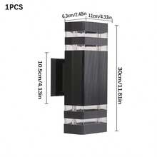 Customizable Outdoor Wall Lamp, Acrylic Rectangular/Cylindrical Appearance, Indoor/Outdoor Home Decor Lighting, LED E27 Bulb Suitable For Patio, Staircase, Street, Indoor/Outdoor, Living Room, Bathroom, Kitchen, Bedroom, Corridor - E27 Outdoor Wall Lamp - View 22
