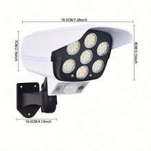 Practical Solar-Powered LED Floodlights, Equipped With Motion Sensors And Remote Controls, Provide Outdoor Lighting For RVs. They Are An Excellent Gift Choice For Halloween Parties And Christmas! - A - View 9