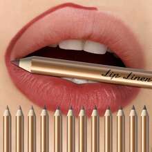 YOUNG VISION 1支丝绒哑光唇线笔，顺滑易涂，色彩鲜艳，勾勒唇形，打造丰盈的欧式美唇，日常百搭，多种颜色可选，方便工作、通勤、旅行使用。 - 彩色 - 查看 4