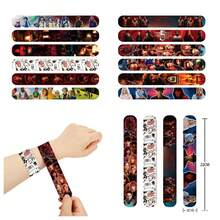 24pcs Series PVC Snap Bracelet, Suitable For Students, Parties, Holiday Gifts - Multicolor - View 9
