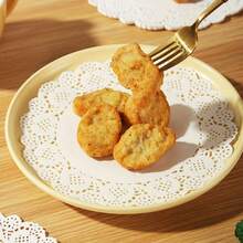 50pcs Round White Paper Doilies, Lace Baking Cups, Suitable For Crafts, Tableware Decor, Party, Wedding, Cakes, Desserts, Baking, Grilling, Fried Foods - White - View 5