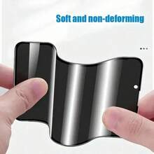 3片装磨砂隐私屏幕保护膜，兼容三星Galaxy系列 - 防指纹光滑涂层，无气泡，易于贴合，防窥防水防震防摔防刮花 - 黑色 - 查看 4