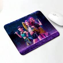 动漫魔女猎人主题迷你鼠标垫，防滑电脑桌垫，促销礼品杯垫 - 彩色 - 查看 7