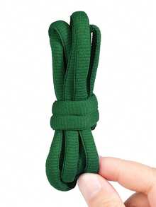 Cordones de poliéster de 9 mm de grosor con forma semicircular, cordones de repuesto versátiles y de moda para zapatillas, zapatos casuales, cordones semicirculares de unicolor clásico - Multicolor - Ver 28