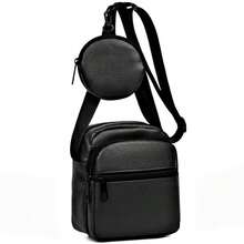 2pcs/Set Men's Mini Crossbody Bag And Coin Purse, Waterproof Adjustable Shoulder Strap, Travel Essential, Summer Accessory, Student Supplies, Graduation Gift - Multicolor - View 11