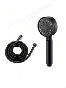 1pc Handheld Pressurized Shower Head With Hose, 5 Adjustable Water Flow Modes, Bathroom Shower Head, Bathroom Hardware Accessories - Soft-spiky Shower Head - View 1