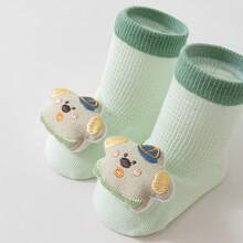 2双夏季薄款婴儿袜，透气网眼面料，带铃铛的婴幼儿袜 - 彩色 - 查看 10
