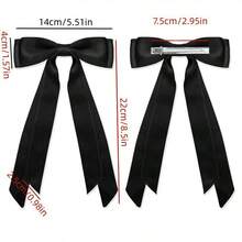 1件优雅甜美女士芭蕾舞风格双层网纱蝴蝶结发夹及配饰 - 彩色 - 查看 2