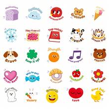 50 PCS Cute Cartoon Animal & Positive Phrase Stickers, Waterproof Vinyl Decals For Water Bottles, Laptops, Phone Cases, Journals, Scrapbooks, Skateboards, And Stationery, Motivational Quote Stickers With Adorable Animal Designs For Personalizing Daily Items, Decorative Stickers For Adults, Teens, And Students, Suitable For Office, School Scrapbook Supplies Funny Stickers Kindle - A - View 4