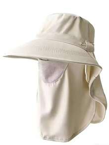 Mũ chống nắng toàn diện có tấm che cổ | Mũ che mặt chống tia UV UPF 50+ cho hoạt động leo núi và câu cá. Thiết kế bảo vệ toàn diện 360°: Được trang bị vành rộng, tấm che mặt có thể tháo rời và tấm che cổ kéo dài để chặn 99% tia UV có hại, bảo vệ hoàn toàn khuôn mặt, tai và cổ của bạn khỏi bị cháy nắng. - mũ chống nắng câu cá - Xem 13