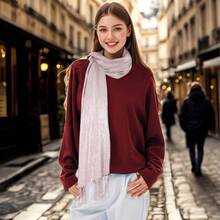 Women's Pashmina Shawls Wraps Scarf For Evening Dresses Bridal Bridesmaid Wedding Winter Large Warm Soft Silky Scarves - Skin Color - 查看 4