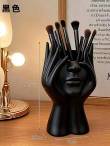 Human Body Shaped Storage Tube, Desktop Makeup Brush Holder, Office Desk Pen Organizer - View 7