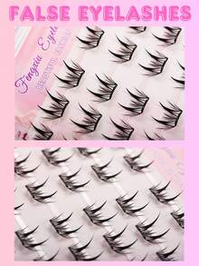 1 paire de faux cils de style coréen sans colle en forme de cerf, 60 bouquets haute capacité, C Curl 9mm naturel et papillonnant, spécialement conçus pour les débutants. Conception sans colle ne nécessitant aucune compétence, maquillage rapide et facile DIY, économisant le temps de maquillage. Doux et léger sur les yeux, créant des yeux de biche innocents, polyvalent pour un port quotidien. Réutilisable, très rentable, convient pour un usage personnel et en cadeau, cadeau de vacances idéal, adapté aux débutants! - C - Voir 4