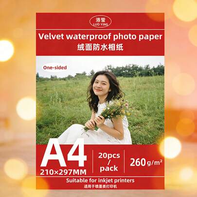 1 حزمة ورق صور حبر نفاث 3R 4R 5R A4 ورق صور مطفي مقاوم للماء، مناسب ل-: ألبوم الصور، إطار الصور، صور السفر، سجلات نمو الطفل، تجميع الصور، بطاقات العطلات، البطاقات البريدية المخصصة، تصوير الزفاف، تصوير البورتريه، أعمال مسابقات التصوير، معارض الفنون، استعادة وإعادة إنتاج الصور القديمة، كتالوجات المنتجات، ملصقات المتجر، مواد المعرض