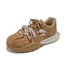 Zapatos de mujer con cordones y de caña baja para la primavera de 2026 (altura del tacón inferior a 10) - Color camello - Ver 8