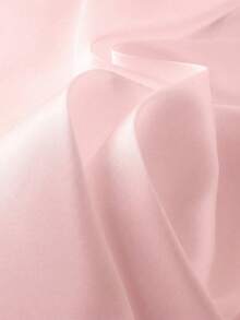 魅力优雅纯色高腰A字裙，浪漫休闲，适合度假、约会、派对等场合。 - 粉色 - 查看 8