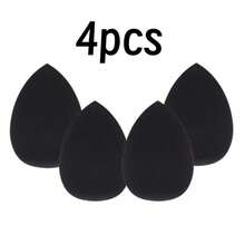 30/5/3pcs Multi-Functional Pink Makeup Sponges, Foundation Primer Makeup Sponges, Liquid/Cream/Powder Seamless Smooth Makeup Sponges, Water Drop Shaped Makeup Sponges, Wet & Dry Use Professional Soft Concealer Sponges - 黑色 - 查看 10