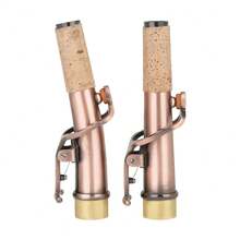 Set de 2 tapas de boquilla de saxofón de metal curvo, que incluye tipos curvos y rectos - Multicolor - Ver 6