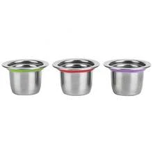 3-Pack Reusable Stainless Steel Coffee Capsules - Refillable Pods Compatible With Friendly Coffee Filters (30x22x20mm),Coffee Service Coffee Accessories - View 6
