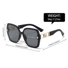 Black & Gold Large Frame Fashionable Unisex UV Protection , Stylish Daily Wear For Men - Black - View 6