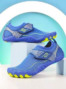 1 đôi giày đi biển/bơi/dưới nước thoải mái, thời trang dành cho bé trai, thích hợp cho mùa xuân/hè. - Màu xanh lam - Xem 2