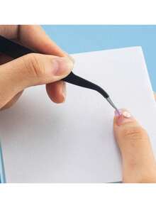 6pcs ESD Stainless Steel Tweezers Set - Anti-Static High Precision For DIY Electronics Repair & Model Building - Ergonomic Grip With Protective Covers - Clip Set 6pcs - View 7