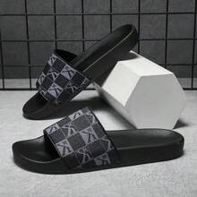 Dép nam, dép lê nam kiểu dáng giản dị, thoải mái và năng động, dép đế bằng EVA mềm mại chống trơn trượt, thích hợp cho cả trong nhà và ngoài trời, dép nam siêu thoải mái, bền bỉ, chống trơn trượt, rất phù hợp để mang hàng ngày. - màu đen - Xem 15