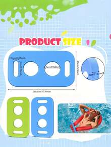 1 pieza Tabla flotante de espuma para nadar - Conector flotante - Ligero - Accesorio de espuma perforada específico para piscina - Conector de varilla flotante colorido para fiestas de verano en la playa y actividades al aire libre, adecuado para principiantes, artículos esenciales de playa, flotador de piscina - Multicolor - Ver 5