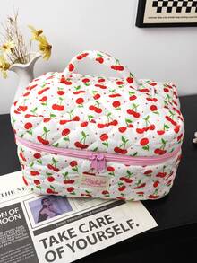 1pc Makeup Bag, Travel Organizer Bag, Cosmetic Bag, Toiletry Bag, Large Capacity Makeup Bag, Women Makeup Bag, Cosmetic Storage Bag, Travel Essentials, Grooming Bag, Multi-Function Bag, Clutch Bag, Men Grooming Bag - Multicolor - View 4