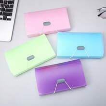 Tệp hồ sơ xếp gấp mini 13 ngăn màu kẹo A6, Tệp hồ sơ văn phòng phẩm, Hộp đựng hóa đơn nhiều lớp, Tệp hồ sơ xếp gấp, Văn phòng phẩm - Mảnh duy nhất - Xem 3